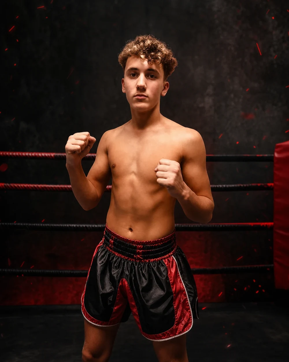 Portrait de Nassim B., combattant USP Boxing Thai